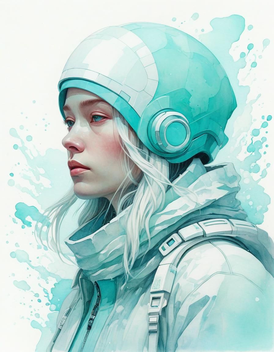 Ethereal Eagle in Sci-Fi Majolica Art