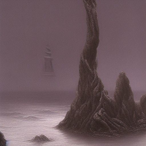 Surreal Deep Sea Biomechanical Landscape