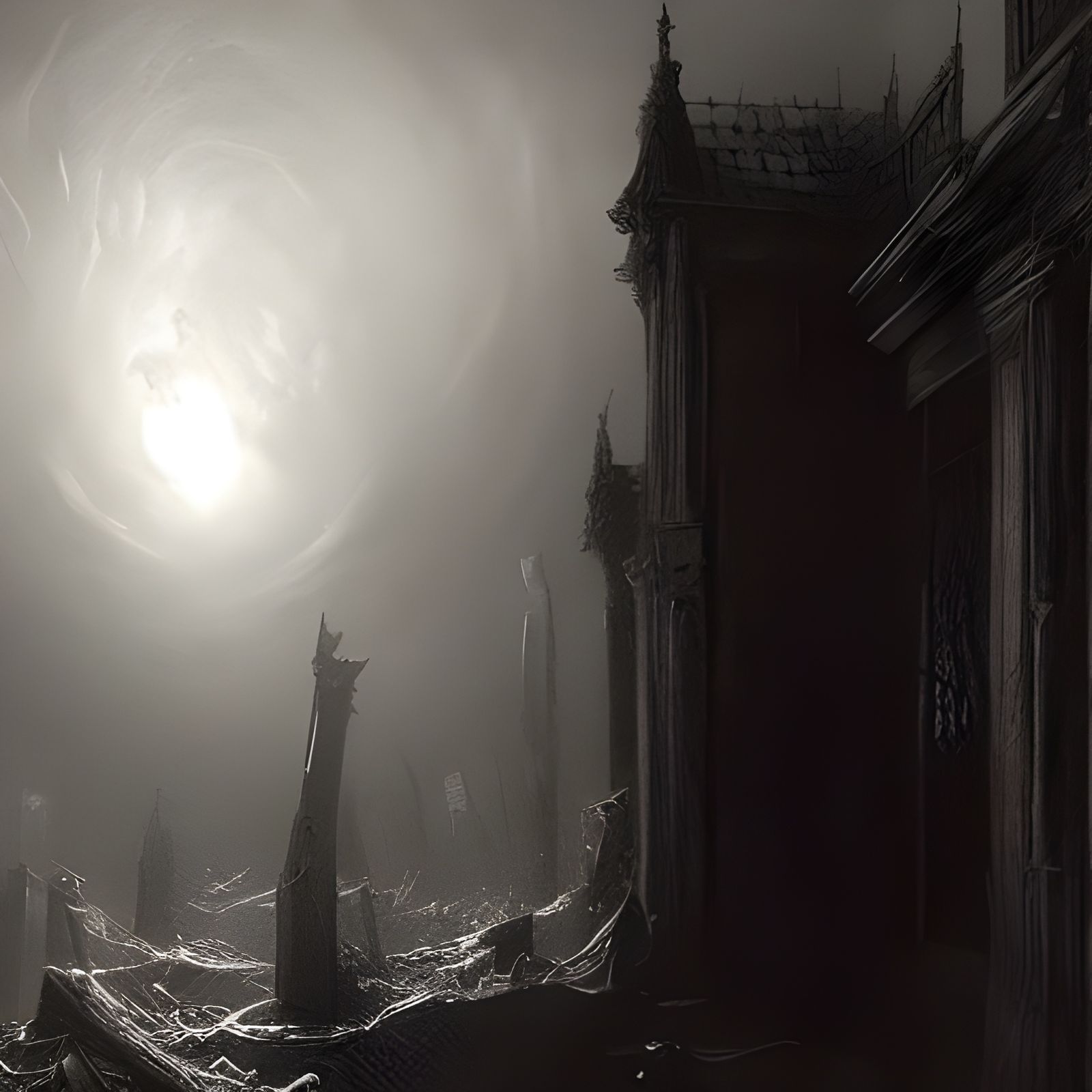 Nightmare Engraving in the Style of Doré