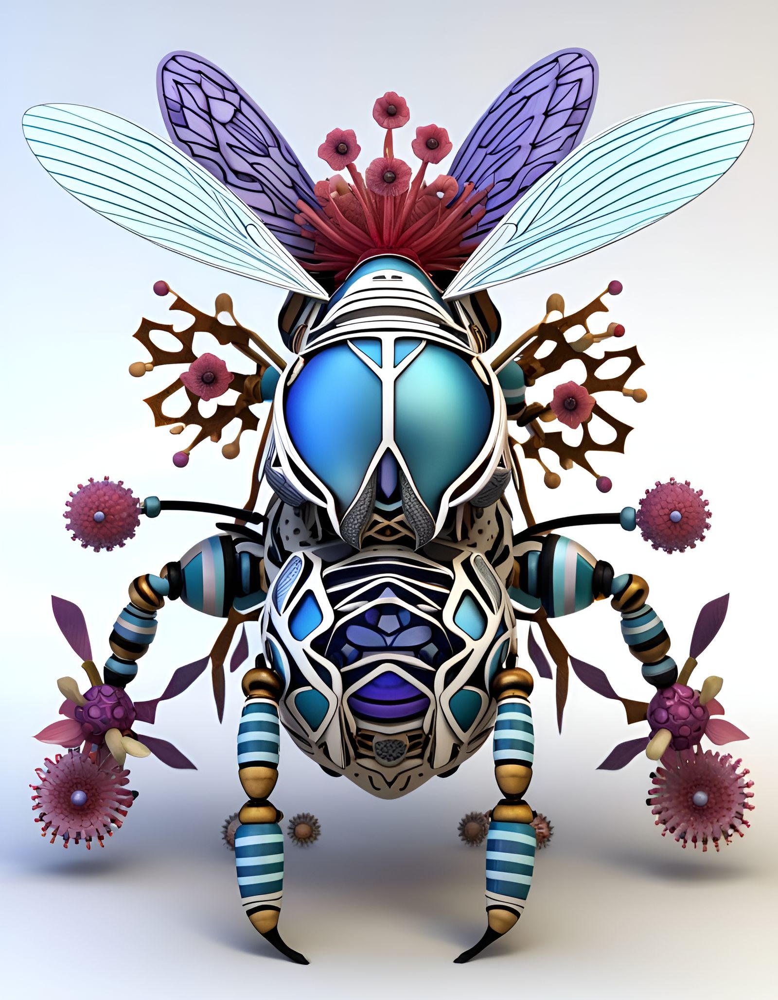 Australian Fauna and Flora with Fractal Elements