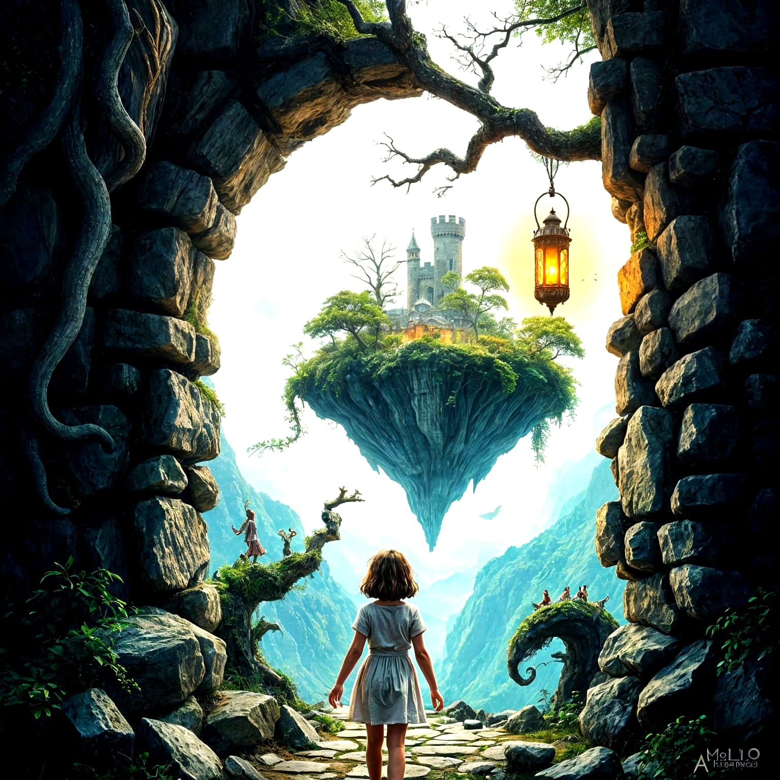 Pan's Labyrinth Movie Poster: Girl Finds Mystical Floating I...