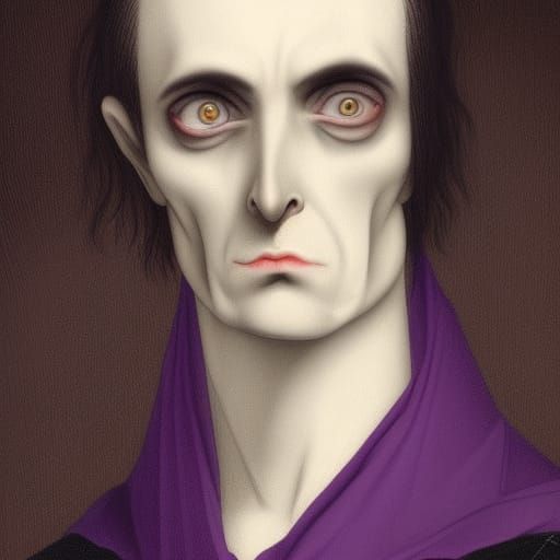 Noble Vampire Lord in Dark Gothic Style