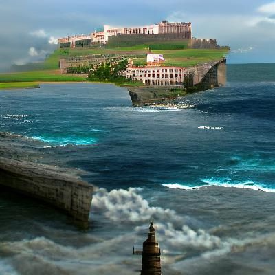 El Morro Fortress in Puerto Rico: Matte Painting