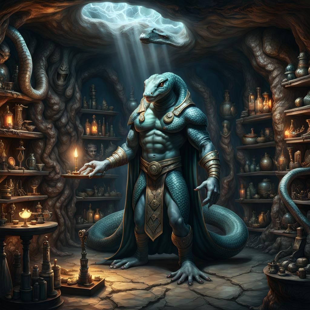Another Serpent Man Sorcerer