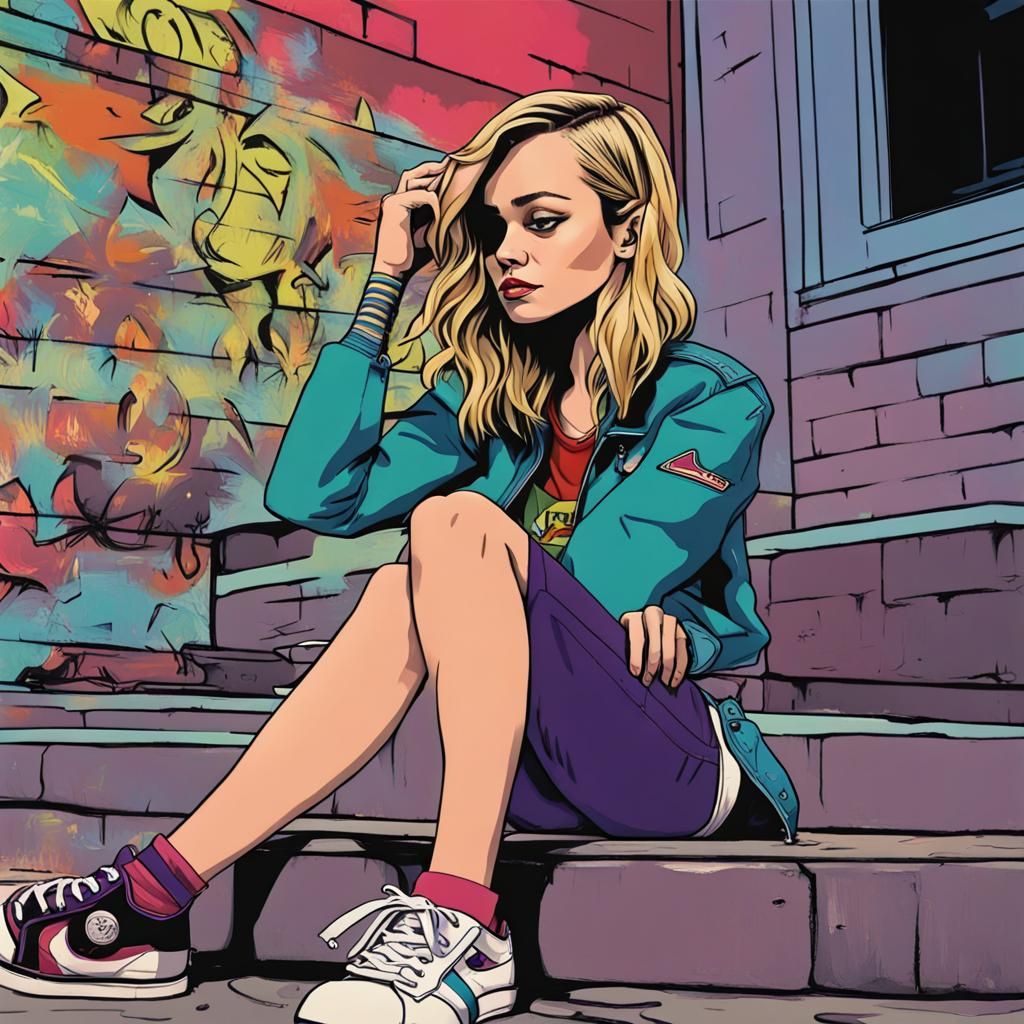 Brie Larson in Gorillaz-Inspired Rockabilly Style