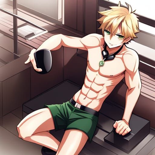 Anime Jock in Manga Key Visual Style