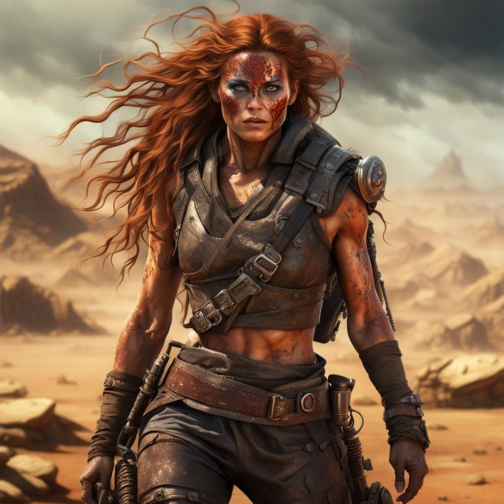 Auburn Haired Warrior in Thunderdome Arena