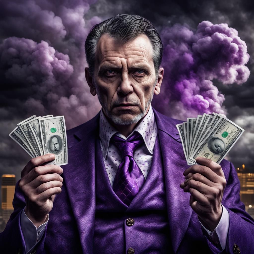 Casino Addict Portrait with Dark Shadows and Godray