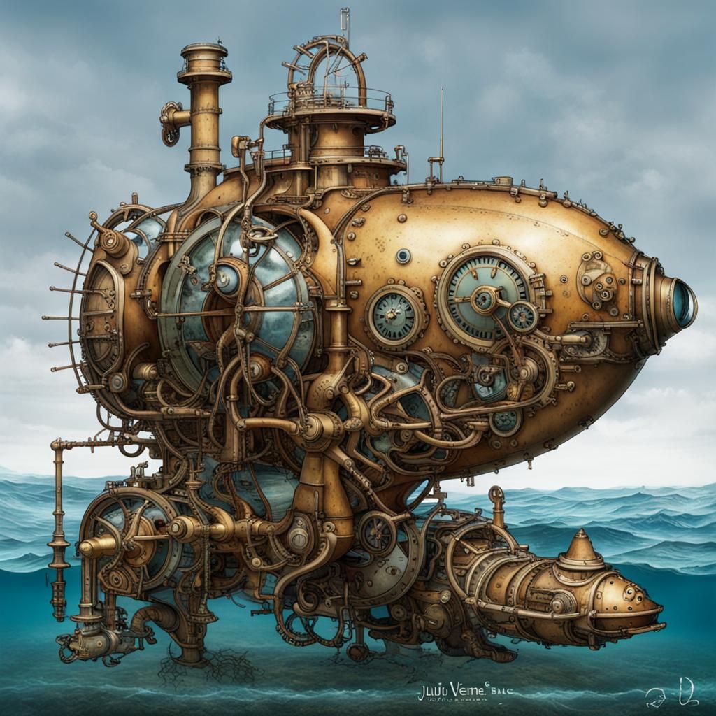 Steampunk Nautilus Submarine Underwater Adventure