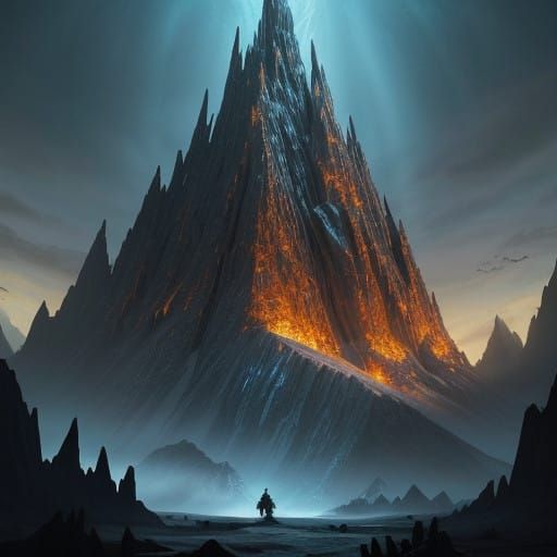 Epic Fantasy Landscape of Erebor the Lonely Mountain