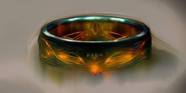 Sauron's Ring of Power: Hyperdetailed Concept Art