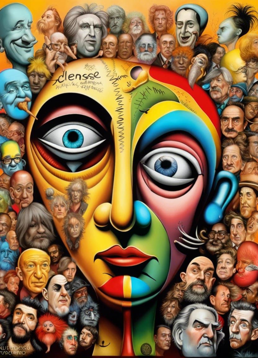 Abstract Art with Geometric Shapes and Light Effects