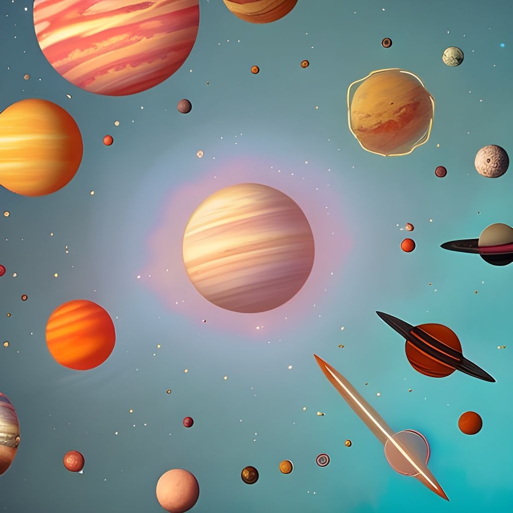 Planets in Claymation Style by Wes Anderson