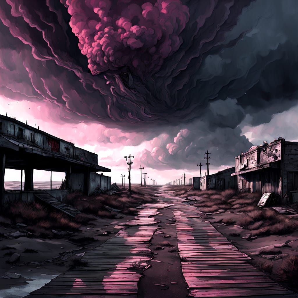 Post-Apocalyptic Tattoo Flash on Boardwalk