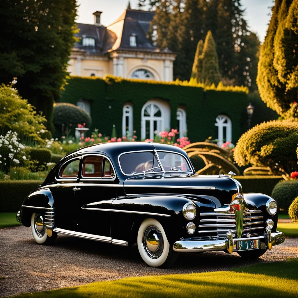 1944 Fastback Car with Art Deco Details