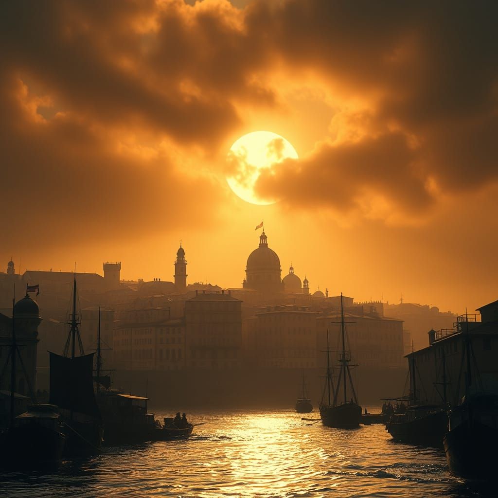 Premature Dusk Falls over Marrebaude, City of Yrandul