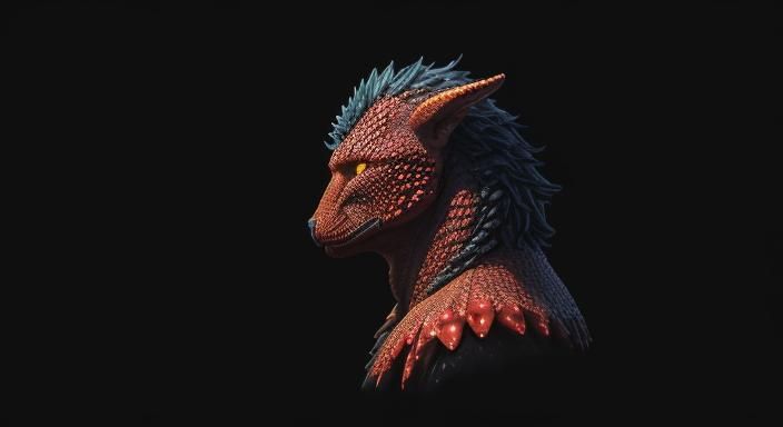 Hyperrealistic Square Strawberry in Surreal Digital Art