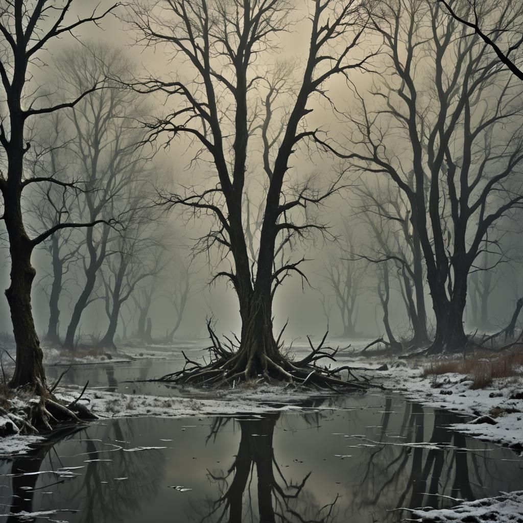 Ethereal Echo: A Matte Painting of Hope