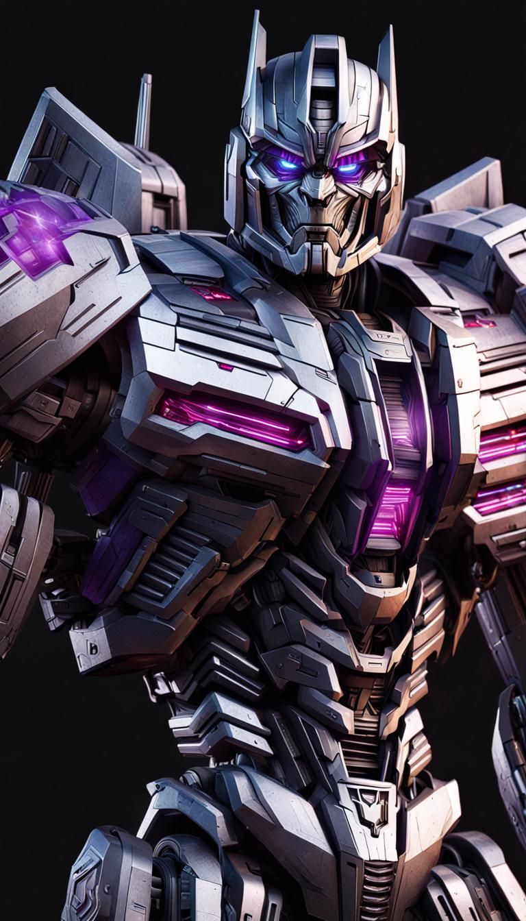 Hyperrealistic Portrait of Megatron from Transformers
