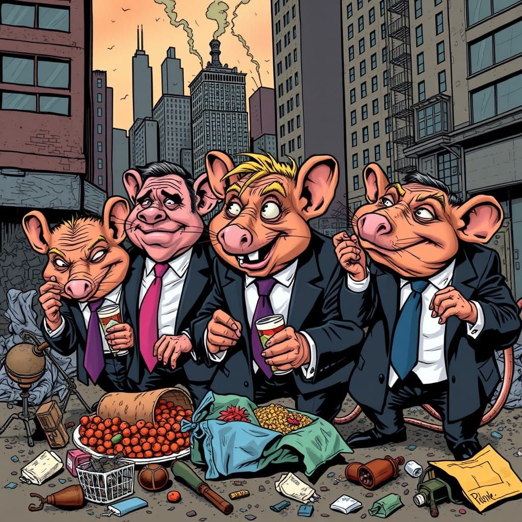 Republicans as Rodents in a Polluted City