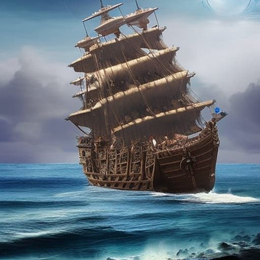 15th Century Spanish Pirates Drinking on the Beach