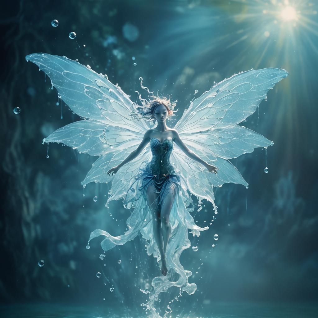 Ethereal Water Fairy in Dreamlike Style