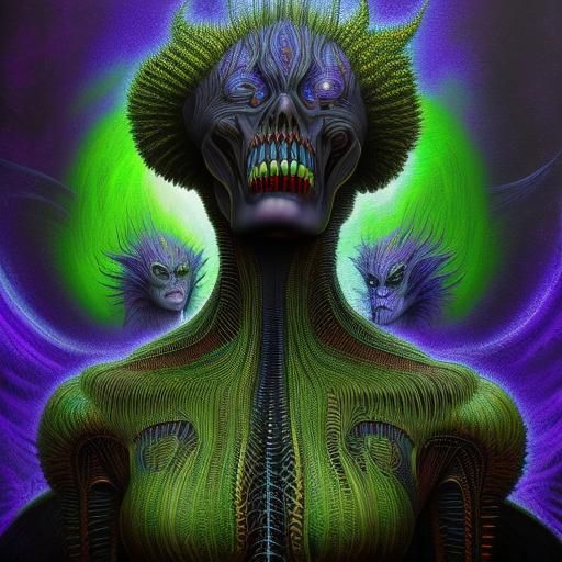 Cyborg Dream in Expressionist Style