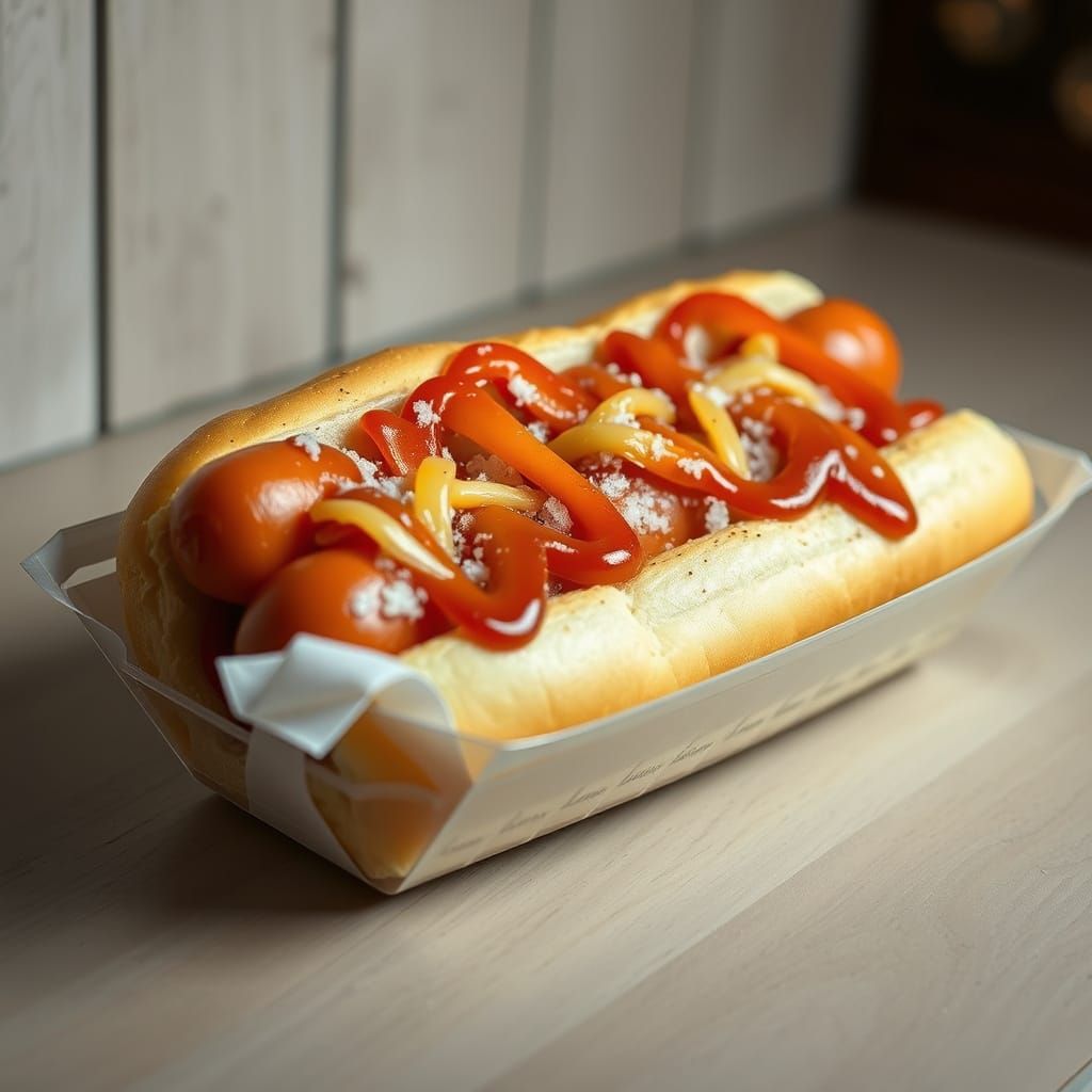 Realistic AI-Generated Image of a Hotdog