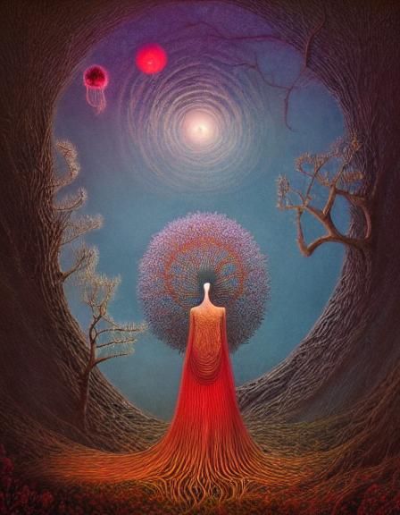 Fairytale Mycena Dream in Rich Colors