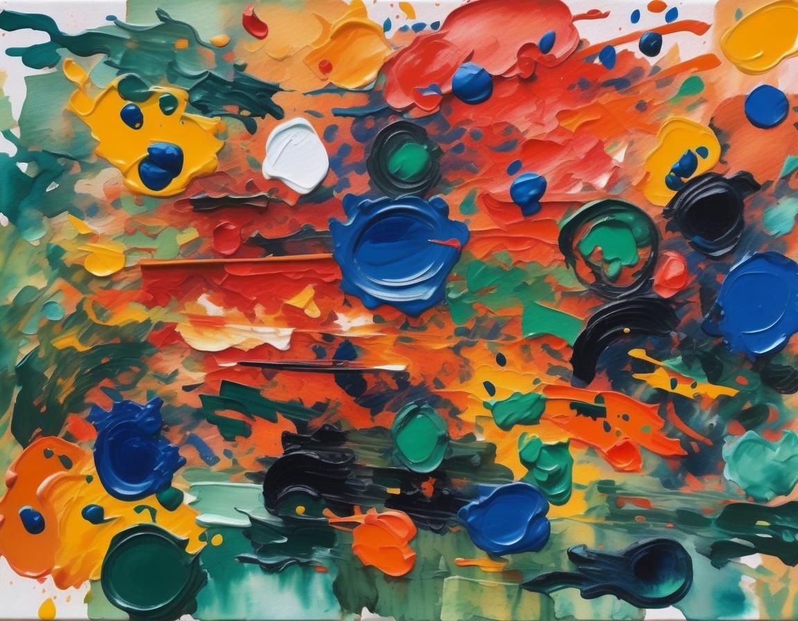 Impressionist Gouache Painting in Watercolor Style