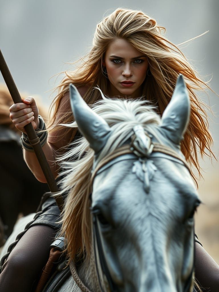 Mystical Warrior Rides into Battle