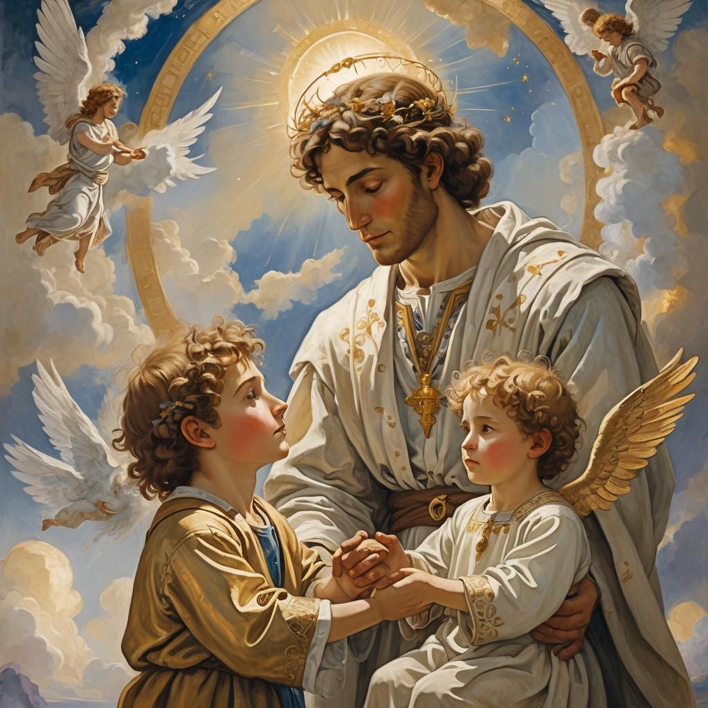 Solomon Receives Divine Blessing in Classic Style