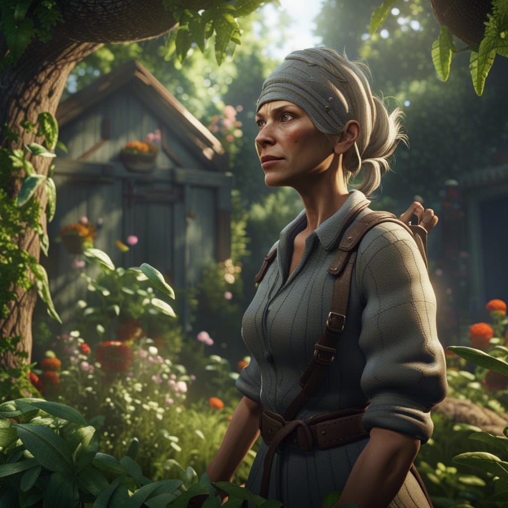 Housewife Defends Garden From Ninja Trees