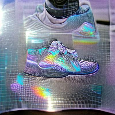 Vibrant Holographic Display with Intricate Patterns