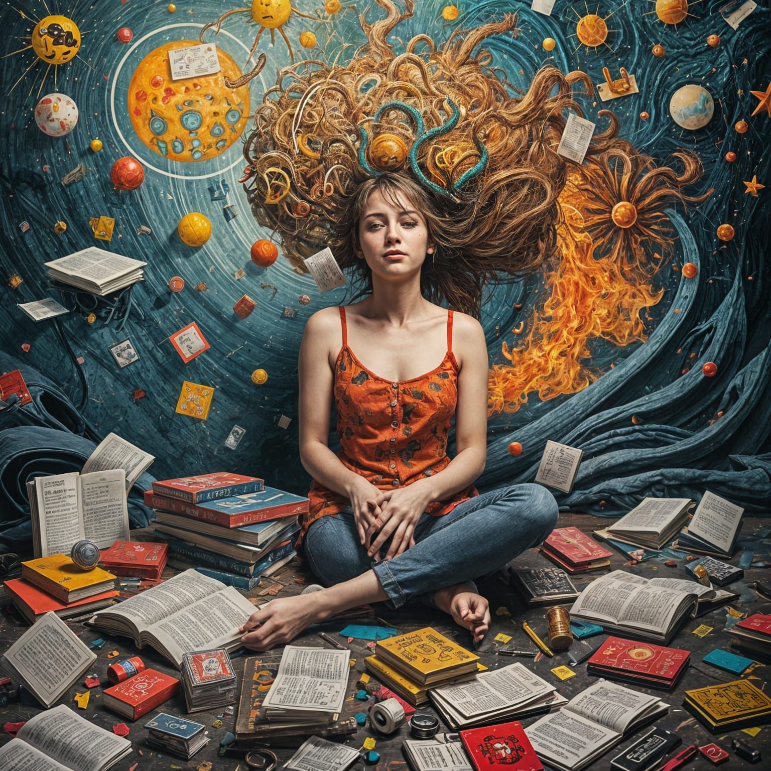 Exploding Mind: Visualizing Inner Chaos