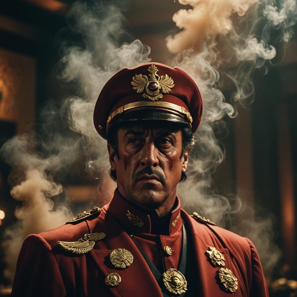 Stallone as M. Bison in Cinematic Portrait