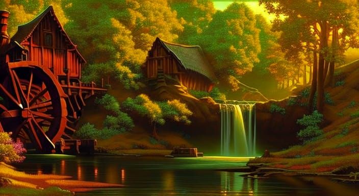 Fantasy Watermill