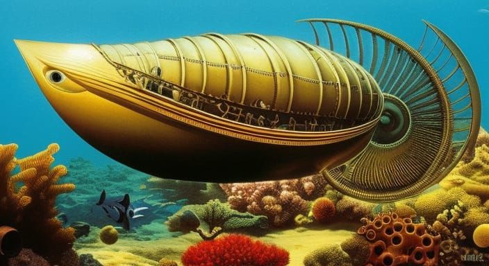 The Nautilus in the Ocean II by Jules Verne