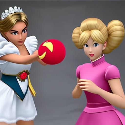 Princess Diana vs Princess Peach: Epic Showdown