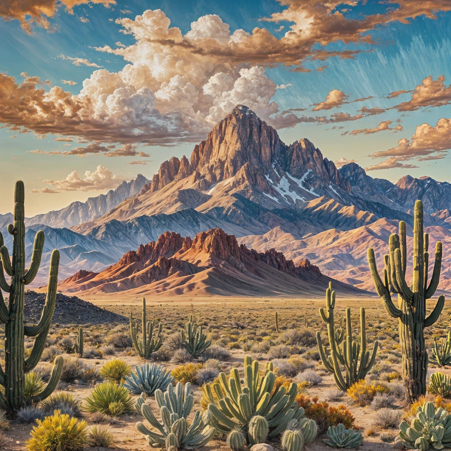West Texas: Big Bonnet Mountains Landscape