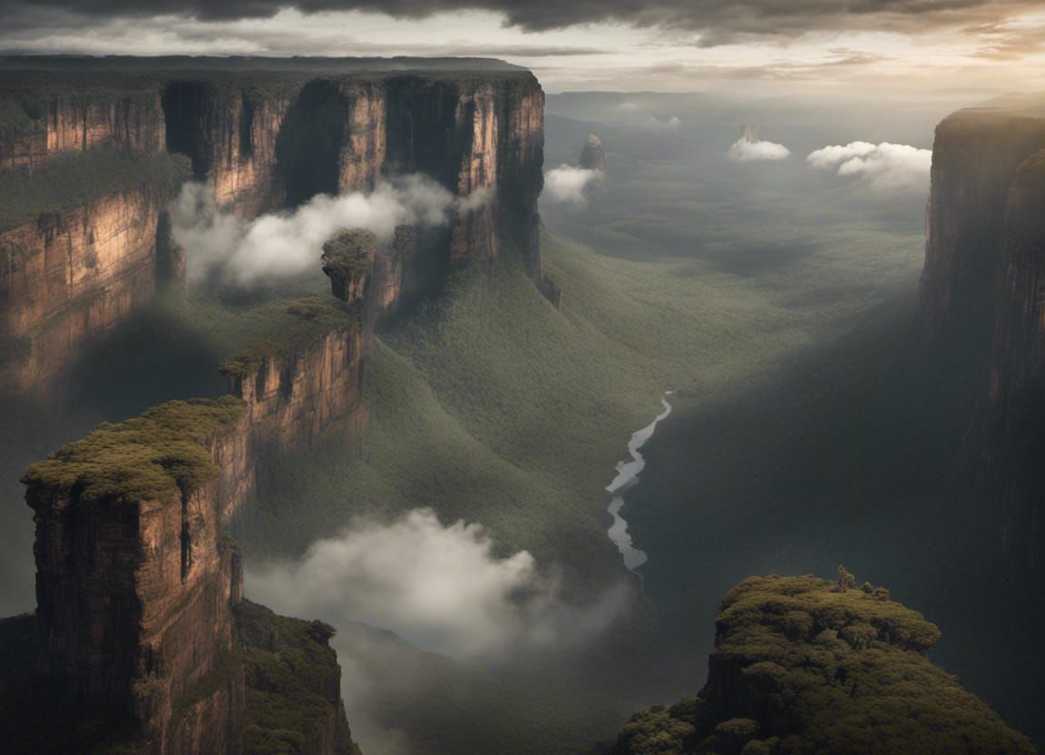 Spectacular Mount Roraima Digital Matte Painting