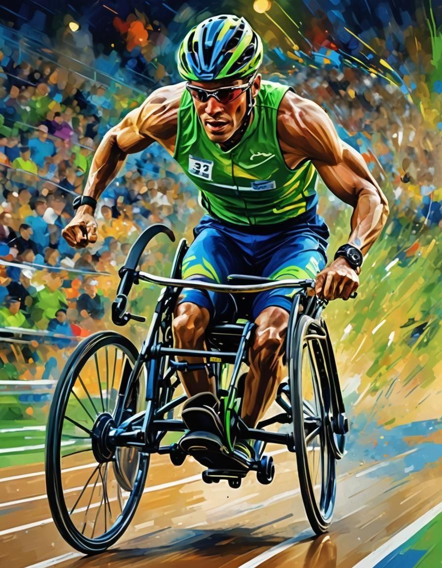Wheelchair user in Paralympic