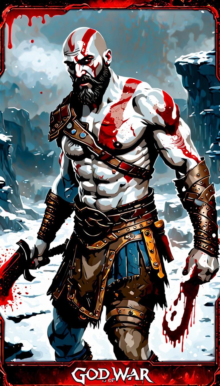 Kratos Trading Card Game Art