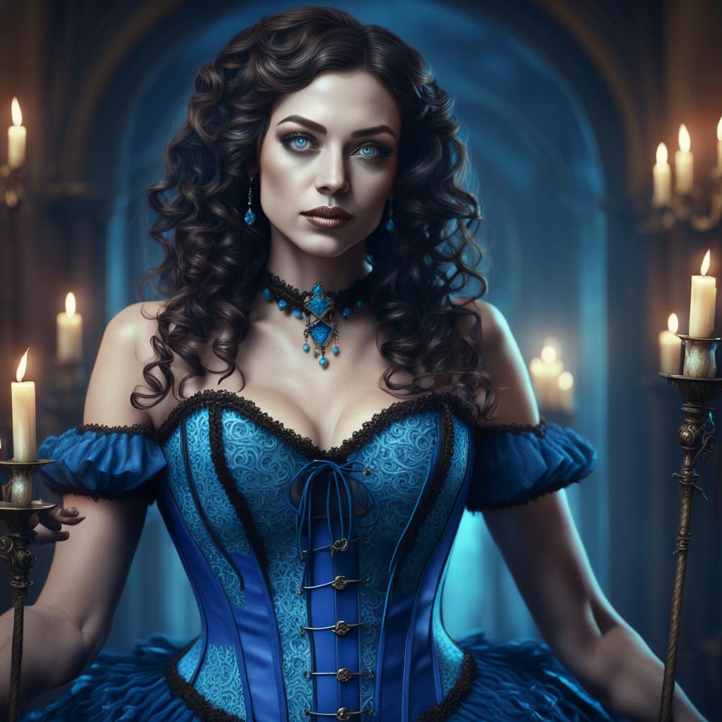 New Orleans Witch Casting Spells in Fantasy Art