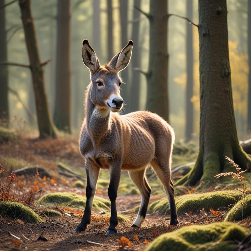 Donkey Deer Fox Hybrid Animal