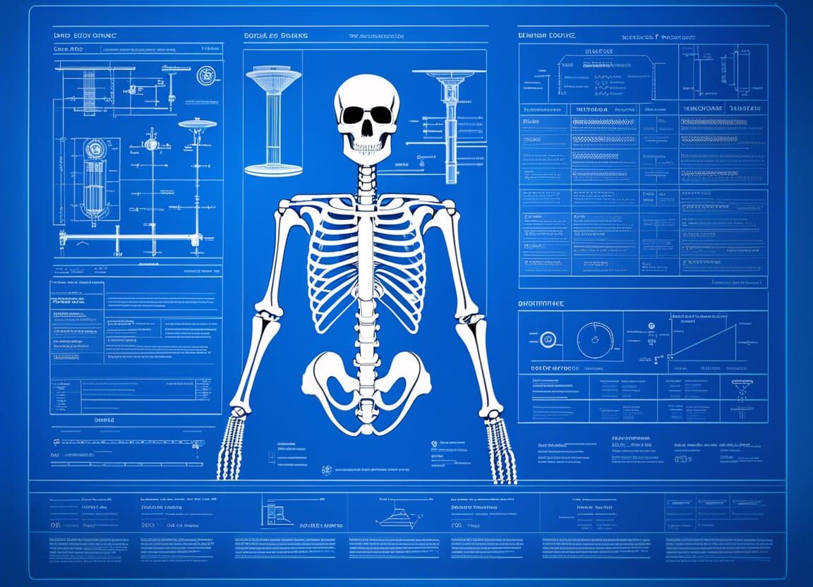 Rube Goldberg Device Blueprint in 3D Architectural Style