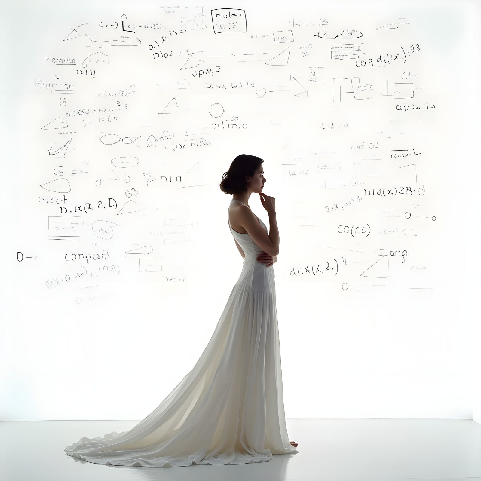 Elegant Woman in Cinematic Film Still