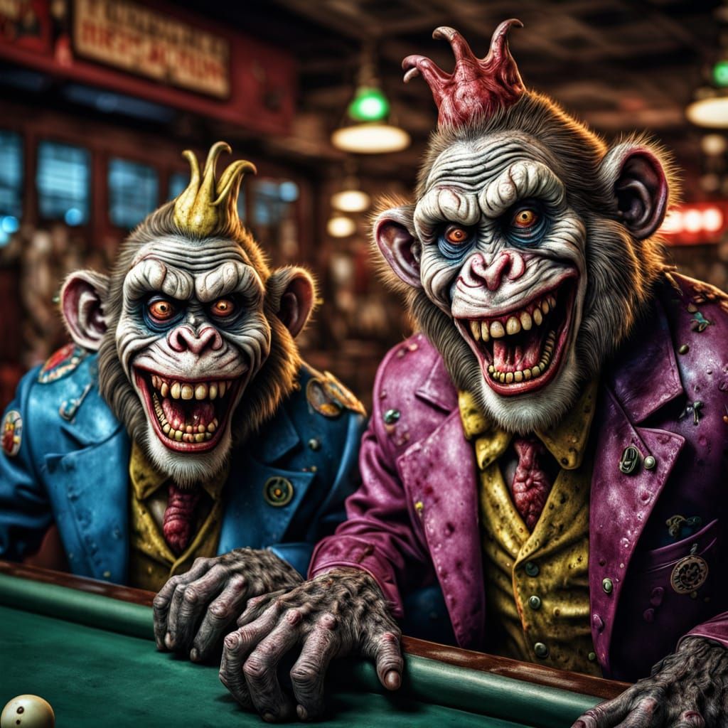 Apocalyptic Clown Horror at Pool Hall