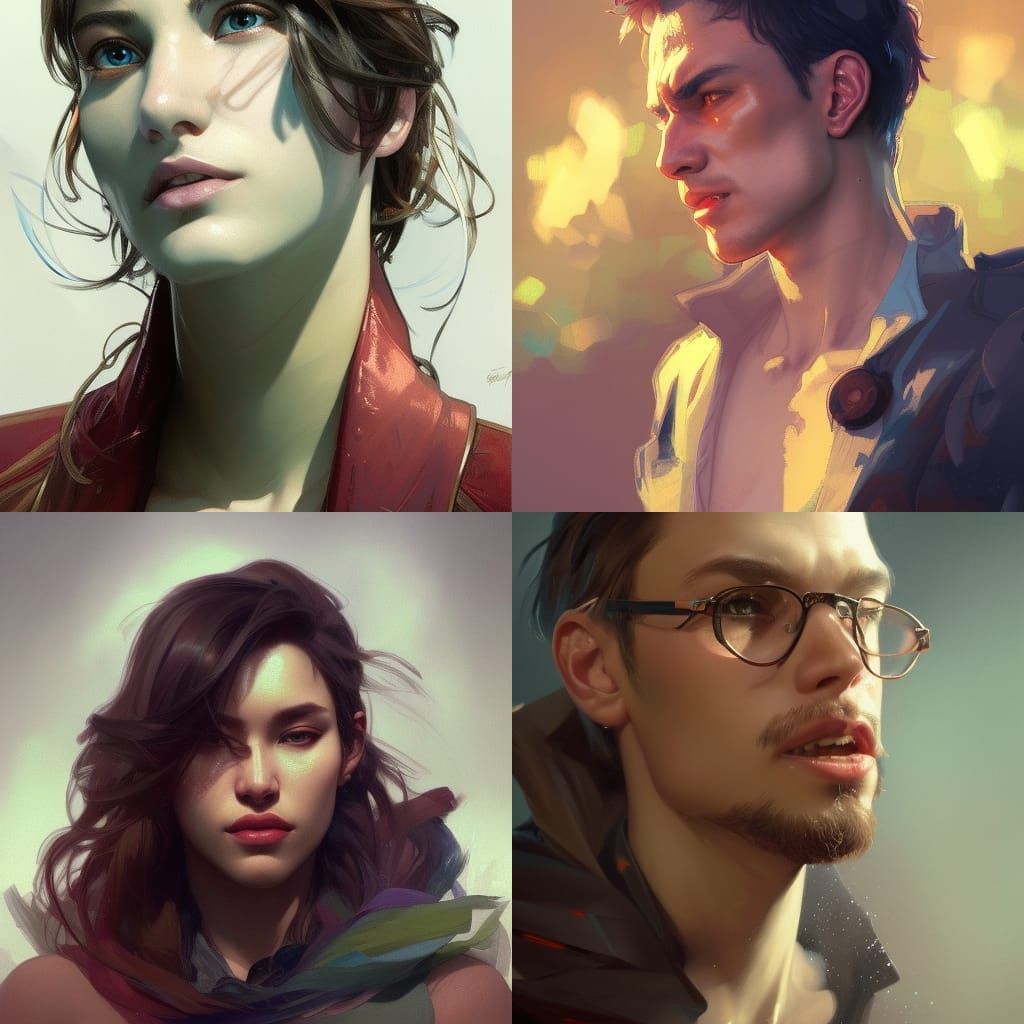 Detailed Portrait with Dynamic Lighting