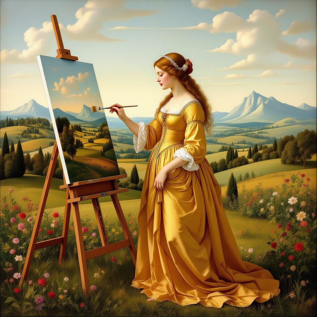 Renaissance Painter's Landscape Art